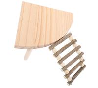 PENIKOKO Wooden Hamster Ladder Platform with Legs for Climbing and Resting Multifunctional Chinchilla and Pet Exercise and Play Area for Gerbils Guinea Pigs and Dwarf Rabbits