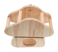 PENIKOKO Wooden Rabbit Hay Rack Feeder Hanging Stand Small Animal Feeder for Guinea Pig Chinchilla Alfalfa Holder to Reduce Waste and Keep Cage Clean