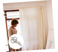 PENIKOKO Zinc Alloy Crown Shape Curtain Hooks Multi-Functional European Style Wall Hooks for Drapes Coats Hats Bags Keys and Towels Easy to Install Silver Finish