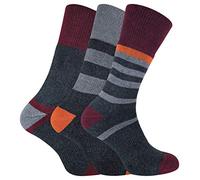 PENINSULA - 3 Pack Mens Cushioned Liner Double Layer Anti Blister Hiking Walking Socks (6-11 UK, Grey Assorted)