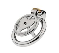 Penis Cage for Sex Metal Chastity Cage Heart Shaped Cage with Short Catheter Sexual Chastity Devices for Male Chastity Devices with Invisible Lock 40mm