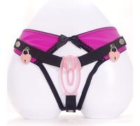 Penis Cage Heart-Shaped Lock Sexy Underwear Adult Sex Toys Sissy Cock Cage Penis Clip Anti-Off Chasity Belts Chastity Panties for Male Penis Exercise and Abstinence