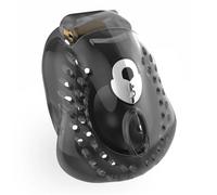 Penis Chastity Lock Cb Lock Man Plastic Dick Restraint Device 4 Sizes Ring Hollow Breathable Restraint Bow Chastity Device Black L