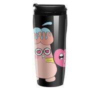 Penis Dick Coffee Mug Travel Tumbler Water Bottle Plastic Cups with Lids Straw