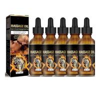 Penis Enlargement Oil,Penis Enlargement Oils for Men to Prolong Sex Life Male Genital Massage Oil,Men Improved Erection delay Ejaculation (A,5PC)