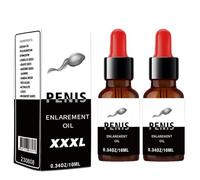 Penis Enlargement Oils,Men Enhancing Massage Oil,Penis Enlargement Oil for Men to Prolong Sex Life Male Genital Massage 10ml Bigger, Longer, Stronger (M,2PC)