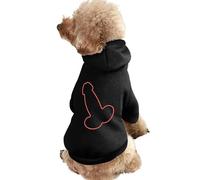 Penis Funny Dog Hoodie Sweatshirts Pet Pullover Puppy Cats Clothes for Small Medium Large
