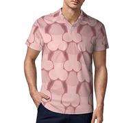 Penis Pattern Men's Polo Shirts Slim Fit Short Sleeve Golf Shirts Collared Tee Casual Top L