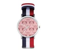 Penis Pattern Sport Watch for Men Women Nylon Strap Wrist Watch Analog Quartz Watch