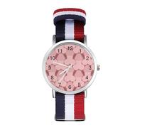 Penis Pattern Sport Watch for Men Women Nylon Strap Wrist Watch Analog Quartz Watch