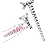 Penis Plug Dilator Stainless Steel Urethral Spreader Erotic Urethral Speculum Adjustable Penis Trainer Stimulation Penis Sex Toy Urethral Plug for Beginners Male Exercise (8mm,Long)