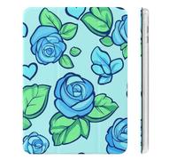 Penis Rose Flower Print Cute Tablet Case with Pencil Holder Unisex Slim Hard Protective Cover Compatible with iPad Mini 4/5/6