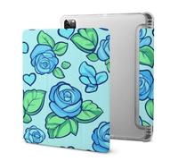 Penis Rose Flower Print Cute Tablet Case with Pencil Holder Unisex Slim Hard Protective Cover Compatible with iPad 2020 /Pro 2020/2020 AIR 4 /Pro 2021