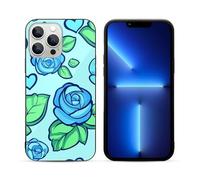 Penis Rose Flower Print Printed Phone Case Unisex Cute Trendy Glass Cellphone Protective Cover Compatible with iPhone 13/13 Pro/13 Pro Max/13 Mini