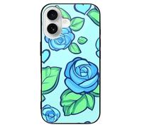 Penis Rose Flower Print Printed Phone Case Unisex Cute Trendy Glass Cellphone Protective Cover Compatible with iPhone 16/16 Pro/16 Pro Max/16 Plus/16 E