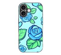 Penis Rose Flower Print Printed Phone Case Unisex Cute Trendy Glass Cellphone Protective Cover Compatible with iPhone 17/17 Pro/17 Pro Max/17 Air