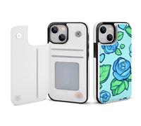 Penis Rose Flower Print Printed Wallet Phone Case Unisex Trendy Cellphone Protective Cover Compatible with iPhone 13/1 3 Pro/13 Pro Max/13 Mini