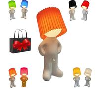Penis Shy Boy Table Lamp with Penis Switch, Little Shy Man Creative Design - Funny Birthday Gag Gifts (Orange)