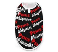 Penis Whisperer I Love Cock Dog Shirt Sleeveless Pet Clothes Summer T-Shirts Tank Top for Small Puppy Cat