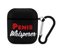 Penis Whisperer I Love Cock PC Headphone Case for AirPods 1 And 2 Earphone Cover Earbuds Accessories with Keychain