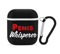 Penis Whisperer I Love Cock PC Headphone Case for AirPods 1 And 2 Earphone Cover Earbuds Accessories with Keychain