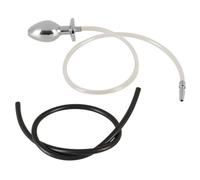 Penisplug Piss to Ass Anal Plug with Dilator Silver One Size