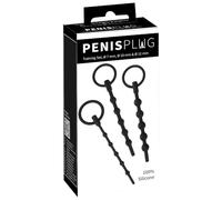 Penisplug Training Set 3er Dilator Black 16 cm