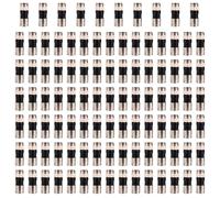 Penitue 100pcs RG6 Compression Connectors, Aluminum Alloy F Type Coaxial Cable Compression Connector Compatible with RG6 Dual/Tri/Quad Shield Cables HD TV Satellite Antennas
