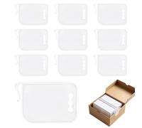 Penitue 10pcs Card Box Dividers, Plastic Trading Card Dividers Securely Clips Cardboard Side Wall Storage Separator for Sports Baseball Cards Collection