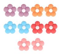 Penitue 10pcs Knitting Needle Stoppers, Silicone Point Protectors for 2.5-9mm Needles, Knit Needle End Caps Covers with Storage Box for DIY Knitting Accessories and Gadgets (Flower Design)