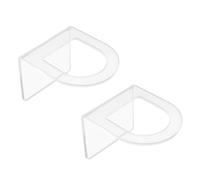 Penitue 2pcs Dish Wand Holders, Acrylic Dish Brush Holder Waterproof Sponge Organizer for Kitchen Sink Storage Compatible with Scotch Brite Dishwand (Transparent)