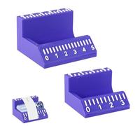 Penitue 2pcs Vial Label Applicator for 3ml & 10ml Bottles, Easy & Precise Sticker Alignment Tool Jar Labeling Tool for Small Jars Essential Oil Containers Labs Home Organization (Purple)