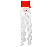 Penitue 3D Santa Claus Windsock with Little Bell, 32.7in/83cm Weather-Resistant Polyester Christmas Windsock Outdoor for Garden Yard Patio Porch Hanging Decorations