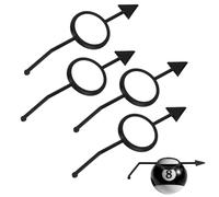 Penitue 4pcs Billiards Aiming Trainer for 2-1/4" Pool Balls, Cue Shot Aiming Aid & Angle Trainer Random Color Billiard Practice Accessories Training Equipment