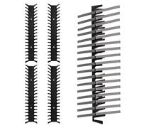 Penitue 4pcs Heavy Duty Metal Video Game Storage Shelves Wall Mount, Game Case Holder Media Shelf Organizer for PS5 PS4 PS3 PS2 Xbox Series X DVD CD Blu-Ray Discs (Holds up to 76 Cases)