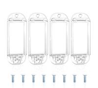 Penitue 4pcs Light Switch Guard Cover, Child Proof Rocker Switch Protector with Screws Baby Safety Lock Cover Plate for Home Office Living Room Light Switches to Avoid Accidentally Turned On or Off