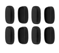 Penitue 4pcs Magnetic Remote Control Holder, Wall Mount Stronger Magnetic Silicone TV Remote Holder No-Drill Self-Adhesive Storage Caddy Rack for Home Bedroom (Black)