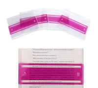 Penitue 4pcs Mahjong Card Sleeve & 4 Line Finders, Mahjong Card Sleeve Positioning Set Protector Holder Accessories Quickly Identify Winning Reader Marker for Beginners Lovers Gift (Pink)