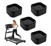 Penitue 4pcs Treadmill Incline Riser Blocks, Walking Stackable Height Adjustable Incline Blocks Pad Attachment Non-Slip Upgrade Ramp for Home Gym Leveling & Uphill Workout Treadmill Accessories