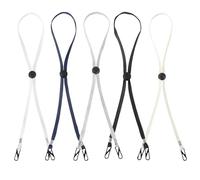 Penitue 5pcs Hat Straps for Wind, Adjustable Chin Cord Clips Anti-Lost & Windproof Cap Ropes Cap Retainers for Golfing Boating Fishing Outdoor Activities (5 Colors)