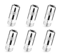 Penitue 6pcs 49-16-2649 Grease Gun Nozzle Tip, Heavy Duty High Pressure Grease Gun Coupler Ends Fittings Replacement Parts Compatible with 244820 2449-20 2450-20 Models Attachments