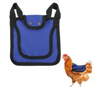 Penitue Chicken Saddle for Hens, Outdoor Hen Apron with Adjustable Strap Poultry Protection Feather Protector Accessories for Back & Sides (Blue)