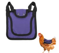 Penitue Chicken Saddle for Hens, Outdoor Hen Apron with Adjustable Strap Poultry Protection Feather Protector Accessories for Back & Sides (Purple)