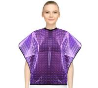 Penitue Mastectomy Post Surgery Shower Cape, Waterproof Mastectomy Recovery Supplies Water Resistant Garment Drain Pockets for Chest & Shoulder Protection After-Surgery Must Haves (Purple)