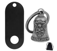 Penitue Motorcycle Guardian Bell, Premium Durable Good Luck Biker Bell with Hanger Practical Motorcycle Rider Accessories Suitable for Women Men