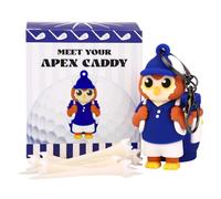 Penitue Owl Golf Tee Holder, Including 8 Golf Ball Tees Creative Cute Owl Holder Set for Women Men Golfers Attaching to Backpack Shoulder Bag Belt