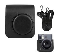 Penitue Protective Case for Fujifilm Instax Mini 41, PU Leather Instant Camera Crossbody Bag with Adjustable Strap Portable Camera Cover for Travel Outdoor (Black)