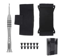 Penitue Wallet Elastic Band Replacement Kit for Men, Cash Strap Repair Set with Screws & Screwdriver Black Wallet Repair Accessories Compatible with Ridge