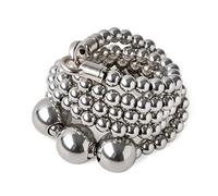 penixon Acala Full Stainless Steel Self Defence Buddha Bracelet (Length B(for wrist diameter between 16cm to 17cm))