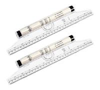 PENKOHOME 2 Pack 12 Inch Rolling Ruler Multipurpose Drawing Parallel Rolling Ruler Balancing Scale for Students, Artists, Architects, Engineers